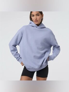 vuori restore oversized hoodie twilight lavender